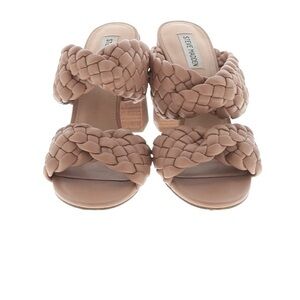 Steve Madden Tan Mules with Braided Design